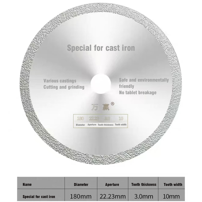 Brazed Cast Iron Ground Cutting Saw Blades